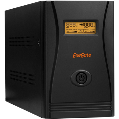  ��� ExeGate SpecialPro Smart LLB-1200.LCD.AVR.C13.RJ.USB  1200VA/750W, Black