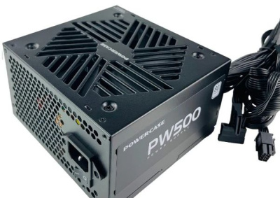 ���� ������� Powercase PW500 (80 Plus, ATX 2.31, 500W, APFC, DC-DC, 120mm Fan)  PS-500W-DC