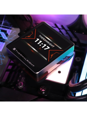 ��� Thermalright Grand Vision 360 (360mm, LED, Black, ARGB/ Fans: 3x120mm, 80.45CFM, 29.4dBA, 2150RPM/ Pump height 72.5mm, 6400RPM, Rad thickness 27mm/ S: 1700, 1200, 1851, 115X, 2011, 2066, AM5, AM4)