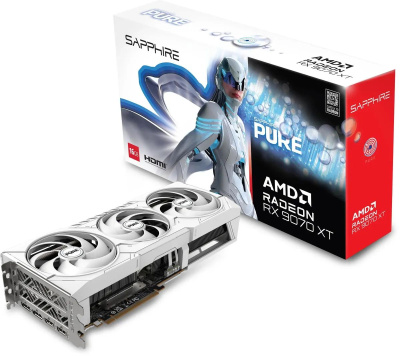 ���������� Sapphire AMD Radeon RX 9070 XT GAMING OC 16GB 11348-02-20G PURE, GDDR6, OC, Ret