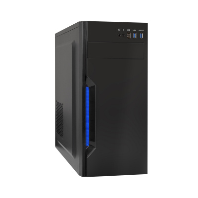 Exegate EX283075RUS ������ Miditower ExeGate XP-333U Black, ATX, <��� ��>, 1*USB+2*USB3.0, Audio