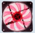 ���������� Digma DFAN-LED-RED 120x120x25mm 3-pin 4-pin (Molex)23dB 115gr LED Ret