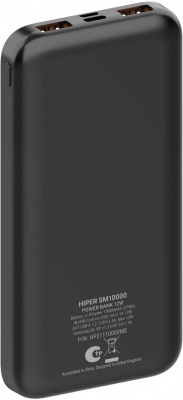   Hiper SM10000 10000mAh 2.1A 2xUSB  (SM10000 BLACK)