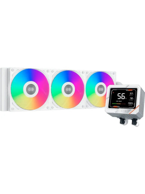 ������� �������� ���������� PcCooler GT360 Digital WH Soc-AM5/AM4/1200/1700/1851 ����� 4-pin 38.6dB Al LCD 310W Ret (GT360-WHAWXX-GL)