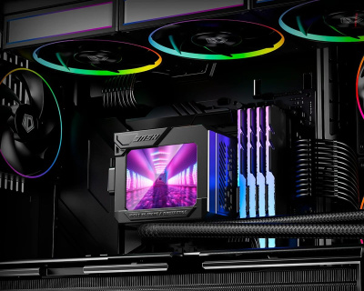 ������� �������� ���������� ID-Cooling DL360 Max ARGB Soc-AM5/AM4/1200/1700/1851 ������ 4-pin 14-31.2dB Al+Cu LCD 350W Ret