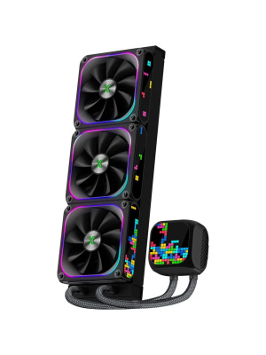 ������� �������� ���������� XASTRA LZ360 ARGB BK Intel LGA1851/1700/1200/115X/AM5/AM4 ( 3x120mm ARGB Dot-matrix fan and PUMP,14 port ARGB Controller,black) RET