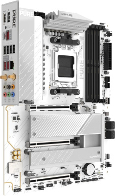 ����������� ����� Sapphire B850A PURE WIFI7, AM5, AMD B850, ATX, Ret 52123-11-40G