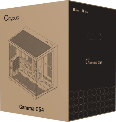 ������ �� Ocypus Gamma C54 WH, ��� ��, Midi-Tower, White (Gamma-C54-WHD000XX-GL)