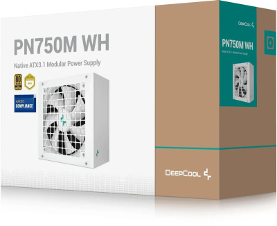 ���� ������� Deepcool ATX 750W PN750M WH V2 Game Storm Gen.5 80+ gold (20+4pin) APFC 120mm fan 8xSATA RTL