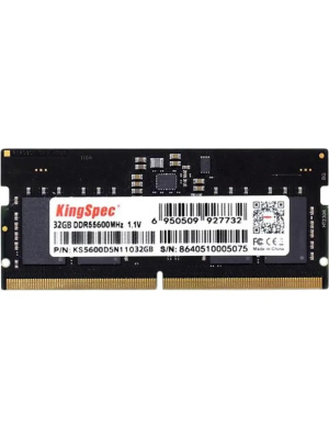 ������ DDR5 32GB 5600MHz Kingspec KS5600D5N11032G RTL PC5-41600 CL40 SO-DIMM 288-pin 1.1� single rank Ret