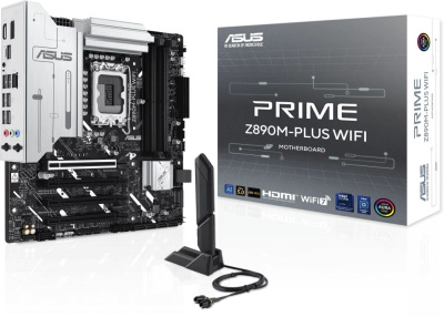 ����������� ����� ASUS PRIME Z890M-PLUS WIFI, Socket-1851, Intel Z890, mATX, Ret 90MB1J80-M0EAY0