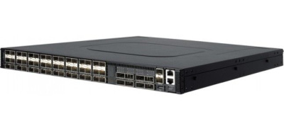 ���������� Edge-corE 7326-56X-O-AC-F Edge-corE 48-Port 25G SFP28 + 8 port 100G QSFP+ uplink switch, ONIE software installer, Broadcom Trident III, Intel Xeon� Processor D-1518, dual 100-240VAC PSUs and 6 Fan Modules with port-to-powert airflow, rack mount