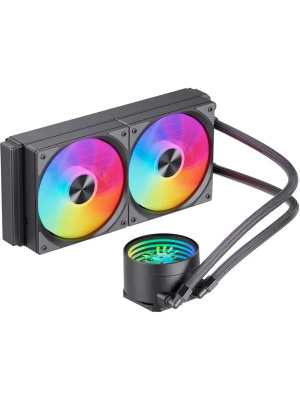 ��� Bloody LC-10 ARGB Soc-AM5/AM4/1200/1700/1851 ������ 4-pin 20-35dB Al+Cu 260W Ret (LC-10-ARGB240-BK)