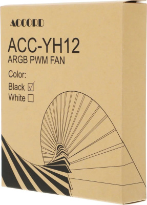 ���������� ��� ������� Accord ACC-YH12 ARGB 120 ������ 4-pin 27�� (ACC-YH12 ARGB BLACK) brown box