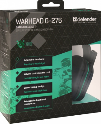  Defender Warhead G-275 Green/Black 1.8 (64122)