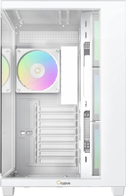 ������ �� Ocypus Gamma C74 WH ARGB, ��� ��, Midi-Tower, White (Gamma-C74-WHD400XX-GL)