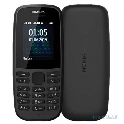 NOKIA 105 SS Black w/o charger (16KIGB01A19)