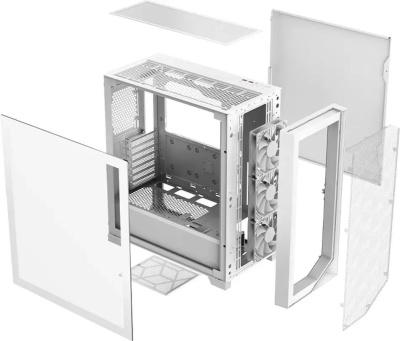 ������ ATX PCCOOLER C3D510 WH ARGB, Midi-Tower, ��� ��, �����