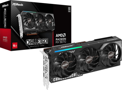 ���������� ASRock AMD Radeon RX 9070 Challenger 16Gb (RX9070 CL 16G) Ret