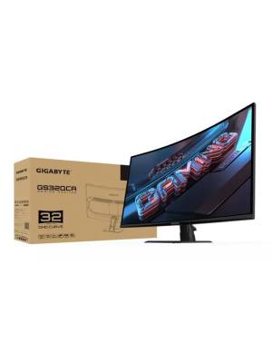 ������� Gigabyte GS32QCA 31.5" ������ VA LED 1ms 16:9 HDMI M/M ������� 250cd 178��/178�� 2560x1440 180Hz DP 2K 6.3��