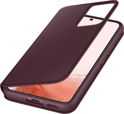  (-) Samsung  Samsung Galaxy S22 Smart Clear View Cover  (EF-ZS901CEEGRU)
