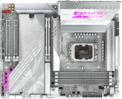 ����������� ����� Gigabyte Z890 AORUS ELITE X ICE, Socket-1851, Intel Z890, ATX, Ret