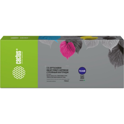 �������� �������� Cactus CS-EPT636B00 T636B ������� (700��) ��� Epson Stylus PRO 7900/9900/WT7900/9900