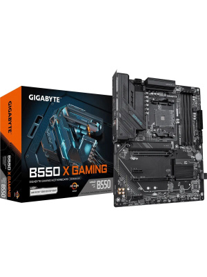 ����������� ����� Gigabyte B550 X GAMING Soc-AM4 AMD B550 4xDDR4 ATX AC`97 8ch(7.1) 2.5Gg RAID+HDMI+DP