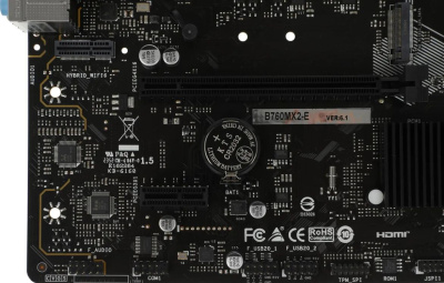 ����������� ����� Biostar B760MX2-E, Socket LGA 1700, Intel B760, mATX, Ret
