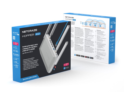 ������ Netcraze Hopper 4G+ NC-2312 AX3000 USB 3.0, 2xSIM