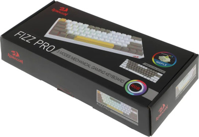 ���������� Redragon Fizz Pro, ������������, USB, Bluetooth/����������, ������������ Grey/Yellow (72598)


