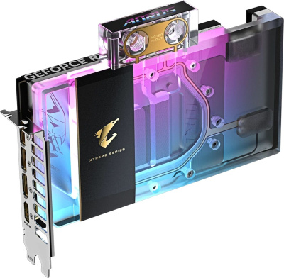 ���������� Gigabyte NVIDIA GeForce RTX 5080 AORUS XTREME WATERFORCE WB OC 16Gb (GV-N5080AORUSX WB-16GD)