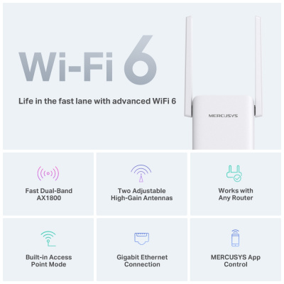 MERCUSYS ME70X AX1800 ��������� Wi-Fi �������