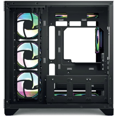 ������ ��� �� Forza Forza FZ-G42B Seaview TG ATX Case, black, w/o psu, Curved Tempered glass front panel, 1x3,5", 3x2,5