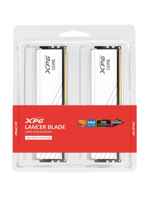 ����������� ������ ADATA LANCER BLADE RGB DDR5 DIMM 32GB 5600MHz 2*16GB 46-45-45 1.1V WHITE DUAL TRAY