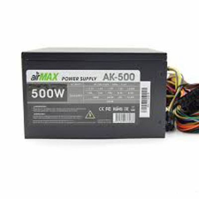 AirMax AK-500W ���� ������� 500W ATX (24+4+6���, 120mm (SCP)\(OVP)\(OCP)\(UVP)\ATX 12V v.2.3)