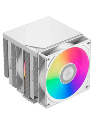 ����� PCCooler RT720 TC ARGB WH (270W, 4-pin PWM, 157.5mm, Al/Cu, 7x6mm, ARGB, 2x120mm, 73.32CFM, 34.9dBA, 2200RPM, S: 1851/1700/1200/115X, AM5/AM4, white)