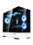 ������ ZALMAN P30 BW, MATX, BLACK/WHITE, WINDOW, 2x3.5", 3x2.5", 1xUSB TYPE-C, 1xUSB3.0, SIDE 2x120mm ARGB, REAR 1x120mm ARGB