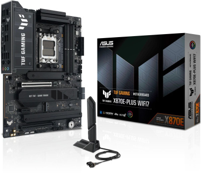 ����������� ����� ASUS TUF GAMING X870E-PLUS WIFI7 , SocketAM5, AMD X870E, ATX, Ret 90MB1M70-M0EAY0