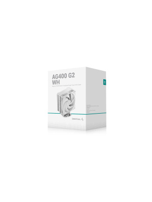����� DEEPCOOL AG400 G2 WH LGA1851/1700/AM5/AM4 (TDP 230W, PWM, Fan 120mm, 4 ����. ������, �����) RET