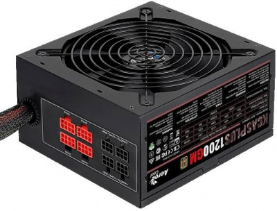 ���� ������� Aerocool KCAS PLUS 1200GM <1200W, (20+4+4+4+4) pin, 8x(6+2) pin, 10xSATA, 6xMolex, 14 ��, 80+ Gold, ������ �������, ���������, ATX> RTL