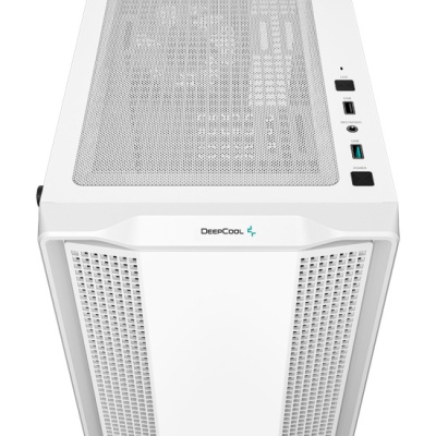 ������ DeepCool CC360 WH ARGB ��� ��, ������� ���� (���������� ������), �����, mATX