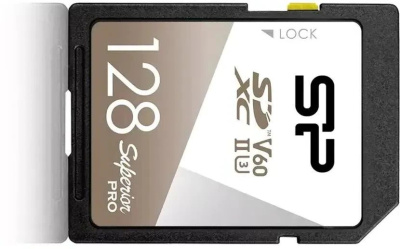 ���� ����� SDXC 128GB Silicon Power SP128GBSDXJV6V10 Superior Pro V60 w/o adapter