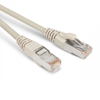 ����-���� F/�UTP Hyperline PC-LPM-STP-RJ45-RJ45-C5e-10M-LSZH-GY, ��������������, Cat.5e, LSZH, 10 �, �����