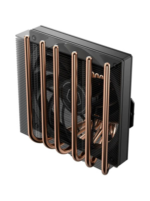 ����� ID-COOLING IS-77-XT BLACK LGA1851/1700/1200/115X/AM5/AM4 ��������������� ������ 77mm (18��/���, TDP 150W, PWM, 6 ����.������ + ������ ����, FAN 120mm) BOX