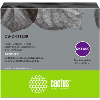 �������� ��������� Cactus CS-DK11209 ������ ��� Brother P-touch QL-500, QL-550, QL-700, QL-800
