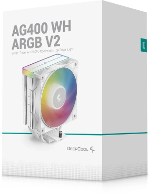 ����� ��� ���������� DeepCool AG400 WH ARGB V2 1851/1700/1200/115X/AM5/AM4, Ret
