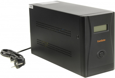 ��� ExeGate SpecialPro Smart LLB-2000.LCD.AVR.EURO.RJ.USB (2000VA/1200W, LCD, AVR, 4 �����������, RJ45/11, USB, Black) EP285519RUS