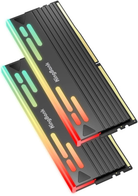 ������ ������ DDR5 Kingbank 48GB (2x24Gb) 8400MHz Black Heatsink RGB /KFRB series / Hynix M-die CL38 (38-52-52-136) /K5.01.FLM5NM9504