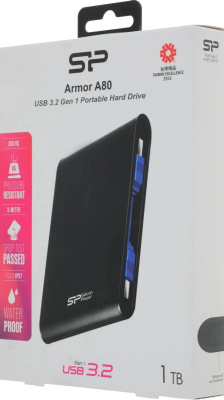 ������� ������� ���� 1Tb Silicon Power Armor A80 Black (SP010TBPHDA80S3K)